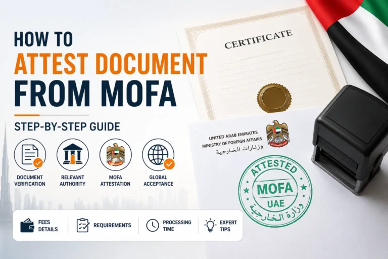 attest document from mofa